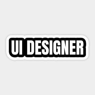 UI Designer - Simple Bold Text Sticker